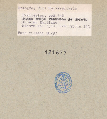 Rückseite von bh121677_recto