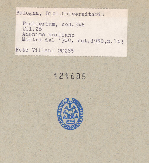 Rückseite von bh121685_recto