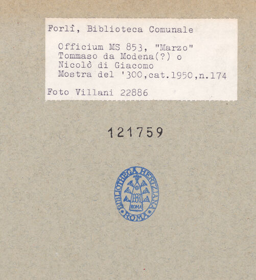 Rückseite von bh121759_recto