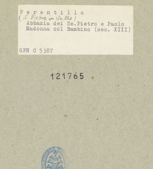 Rückseite von bh121765_recto