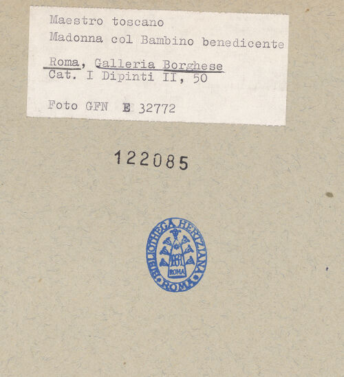 Rückseite von bh122085_recto