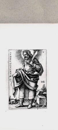 Rückseite von  [http://creativecommons.org/publicdomain/mark/1.0/] Heiliger Bartholomäus - , bh122573. Foto.