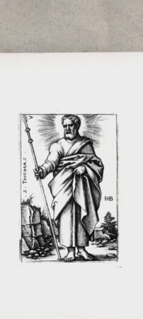 Rückseite von  [http://creativecommons.org/publicdomain/mark/1.0/] Heiliger Thomas - , bh122574. Foto.