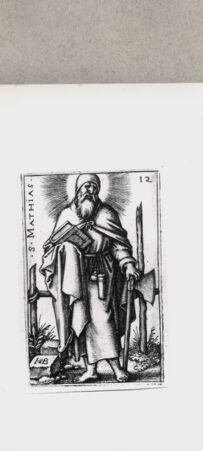 Rückseite von  [http://creativecommons.org/publicdomain/mark/1.0/] Heiliger Matthias - , bh122579. Foto.