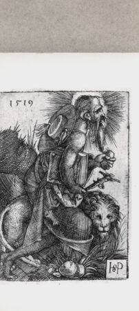 Rückseite von  [http://creativecommons.org/publicdomain/mark/1.0/] Heiliger Hieronymus - , bh122586. Foto.