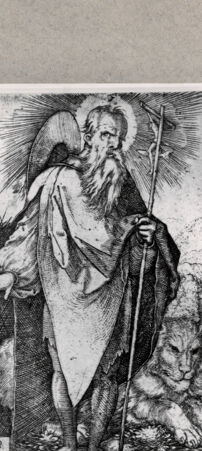 Rückseite von  [http://creativecommons.org/publicdomain/mark/1.0/] Heiliger Hieronymus - , bh122587. Foto.