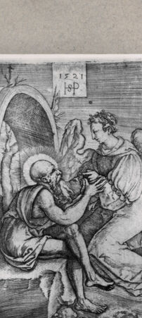 Rückseite von  [http://creativecommons.org/publicdomain/mark/1.0/] Heiliger Hieronymus - , bh122589. Foto.