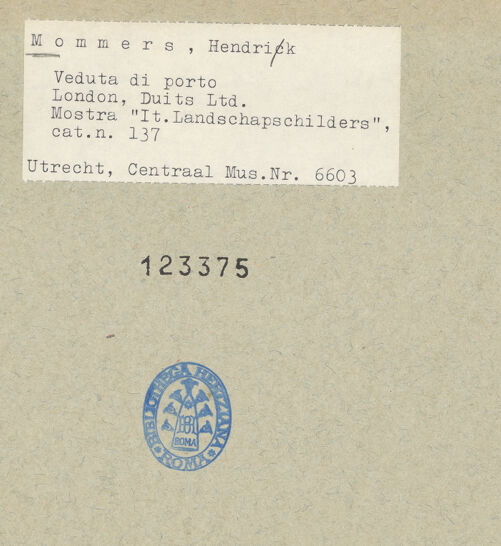 Rückseite von bh123375_recto