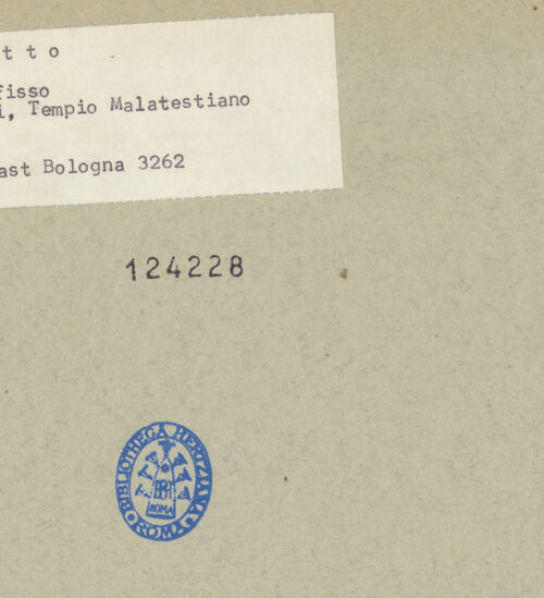 Rückseite von Fotofast, Bologna [https://www.deutsche-digitale-bibliothek.de/content/lizenzen/rv-ez/] Tafelkreuze (Christus Patiens) - Gesamtansicht, bh124228_recto. Foto.