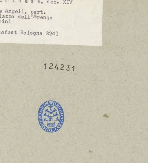 Rückseite von Fotofast, Bologna [https://www.deutsche-digitale-bibliothek.de/content/lizenzen/rv-ez/] Jüngstes Gericht - Detail: zwei Engel (während im Palazzo dell'Arengo), bh124231_recto. Foto.