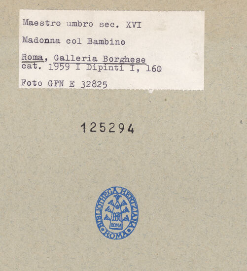 Rückseite von bh125294_recto