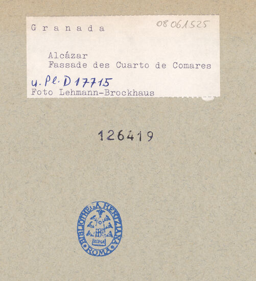 Rückseite von bh126419_recto