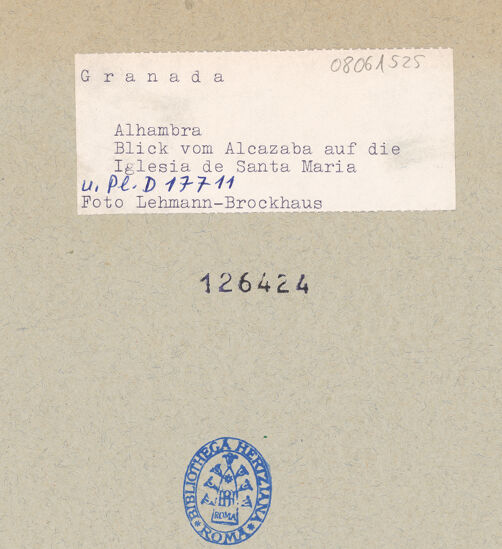 Rückseite von bh126424_recto