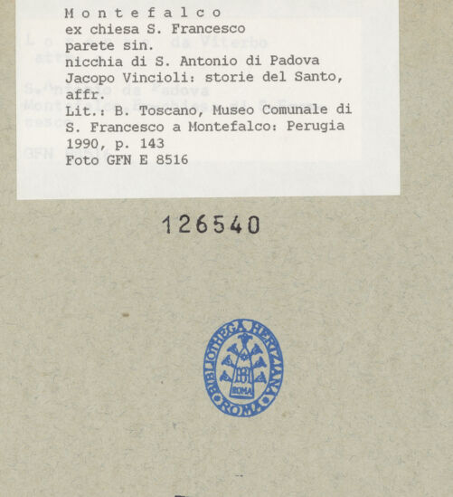 Rückseite von ICCD [https://www.deutsche-digitale-bibliothek.de/content/lizenzen/rv-ez/] Szenen aus dem Leben des Heiligen Antonius von Padua - Gesamtansicht, bh126540_recto. Foto.