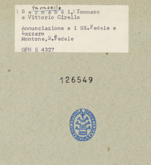 Rückseite von bh126549_recto