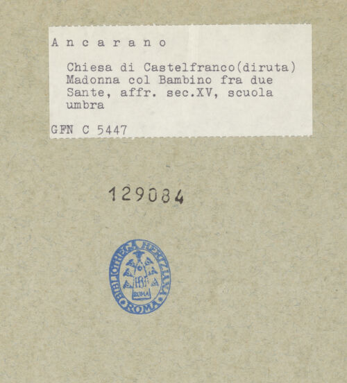 Rückseite von bh129084_recto