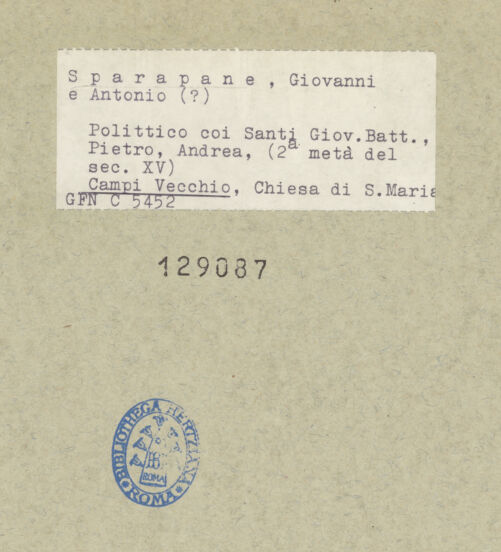 Rückseite von bh129087_recto