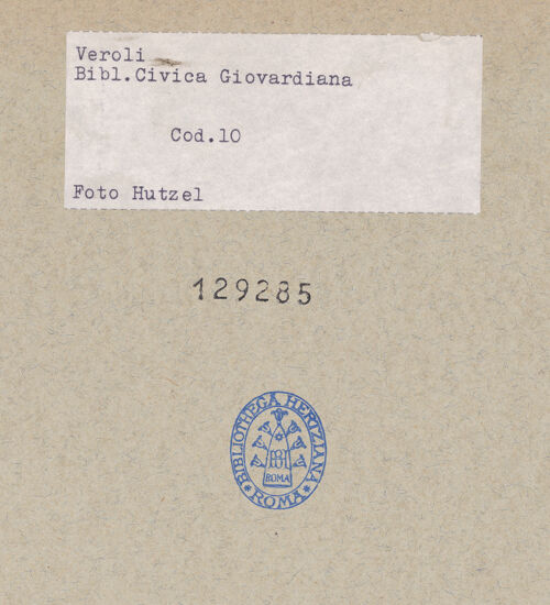 Rückseite von bh129285_recto