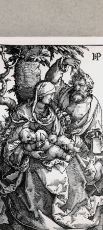 Rückseite von  [http://creativecommons.org/publicdomain/mark/1.0/] Heilige Familie - , bh129314. Foto.