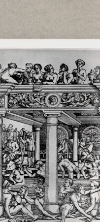 Rückseite von  [http://creativecommons.org/publicdomain/mark/1.0/] ... - , bh129316. Foto.