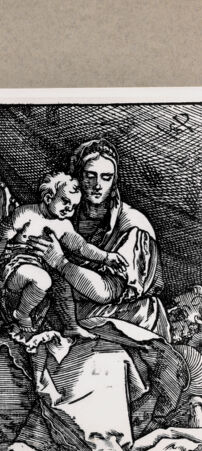 Rückseite von  [http://creativecommons.org/publicdomain/mark/1.0/] Heilige Familie - , bh129335. Foto.