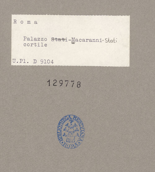 Rückseite von bh129778_recto