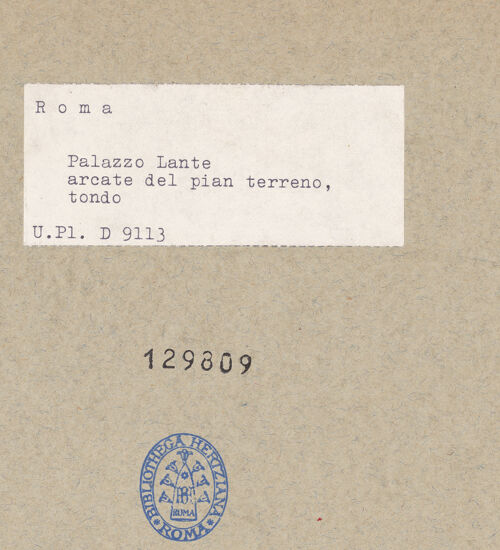 Rückseite von bh129809_recto