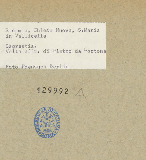 Rückseite von Poensgen, Thomas [https://www.deutsche-digitale-bibliothek.de/content/lizenzen/rv-ez/] Engel mit den Leidenswerkzeugen - , bh129992_recto. Foto.