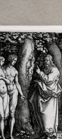 Rückseite von  [http://creativecommons.org/publicdomain/mark/1.0/] Adam und Eva - , bh130161. Foto.