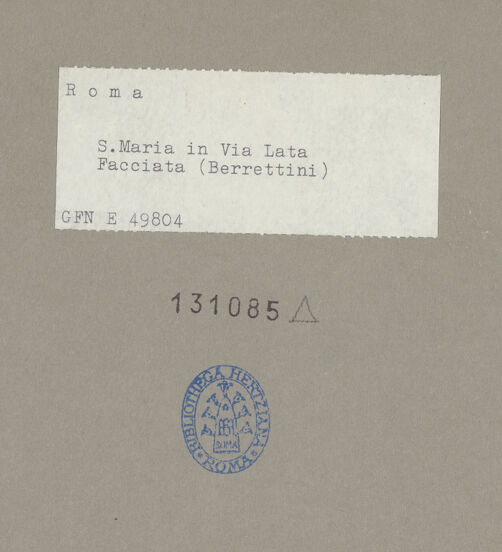 Rückseite von bh131085_recto