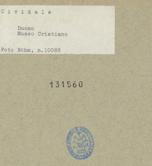 Rückseite von Böhm [https://www.deutsche-digitale-bibliothek.de/content/lizenzen/rv-ez/] Fragmente eines Pluteus (Brüstung) - Gesamtansicht, bh131560_recto. Foto: Böhm, Osvaldo.