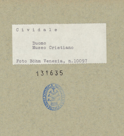 Rückseite von Böhm [https://www.deutsche-digitale-bibliothek.de/content/lizenzen/rv-ez/] Der heilige Blasius - Gesamtansicht, bh131635_recto. Foto: Böhm, Osvaldo.