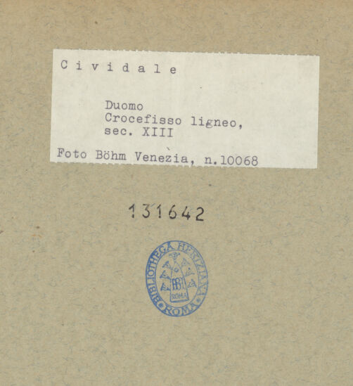 Rückseite von Böhm [https://www.deutsche-digitale-bibliothek.de/content/lizenzen/rv-ez/] Kruzifix (Christus Patiens) - Gesamtansicht, bh131642_recto. Foto: Böhm, Osvaldo.