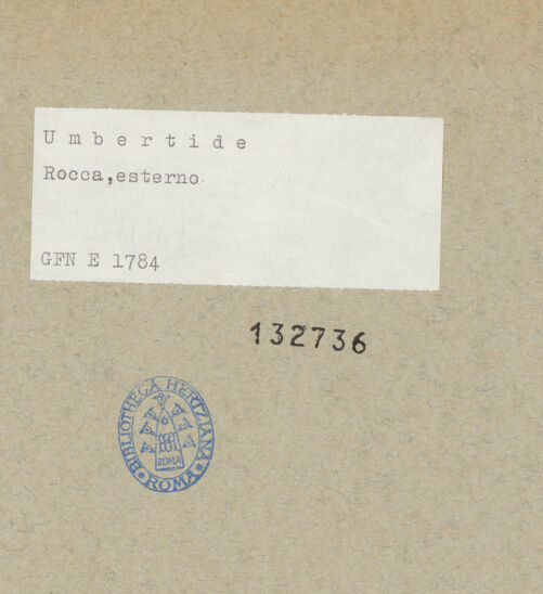 Rückseite von ICCD [https://www.deutsche-digitale-bibliothek.de/content/lizenzen/rv-ez/] Rocca - Ansicht von Südosten, bh132736_recto. Foto.