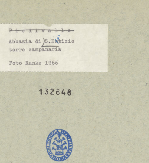 Rückseite von Ranke [https://www.deutsche-digitale-bibliothek.de/content/lizenzen/rv-ez/] Abbazia di Sant'Eutizio - Ansicht von Süden, bh132848_recto. Foto: Ranke.