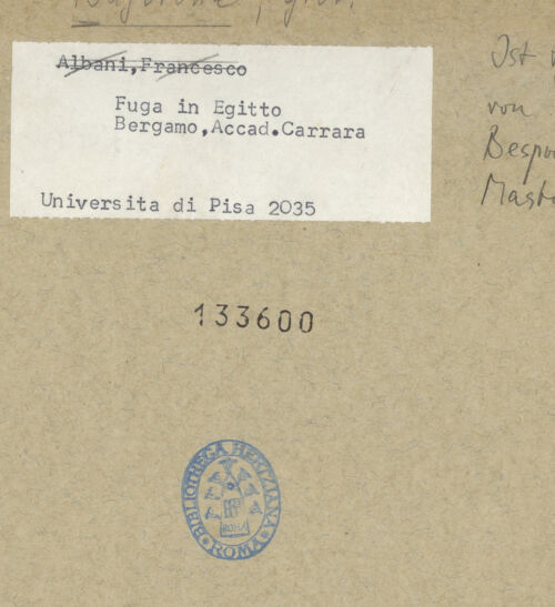 Rückseite von bh133600_recto