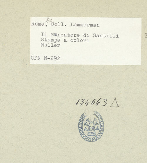 Rückseite von ICCD [https://rightsstatements.org/page/CNE/1.0/] Neapolitanischer Tätowierer von christlichen Symbolen - , bh134663_recto. Foto.