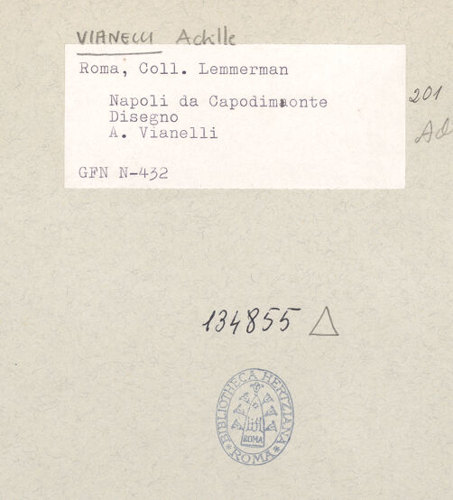 Rückseite von ICCD [https://rightsstatements.org/page/CNE/1.0/] Palazzo Cantalupo in Posillipo - , bh134855_recto. Foto.