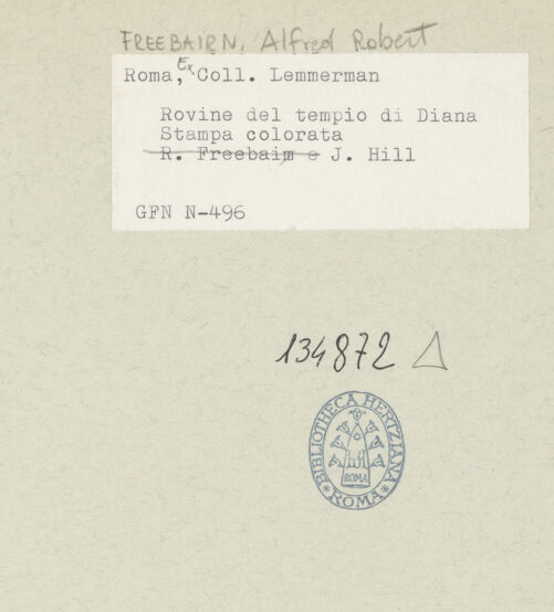 Rückseite von ICCD [https://rightsstatements.org/page/CNE/1.0/] Baiae (Ruine des sog. Diana-Tempels) - , bh134872_recto. Foto.