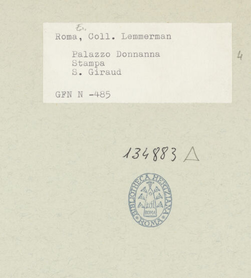 Rückseite von ICCD [https://rightsstatements.org/page/CNE/1.0/] Blick auf den Golf von Neapel vom Palast des Fürsten della Roccella in Posillipo - , bh134883_recto. Foto.