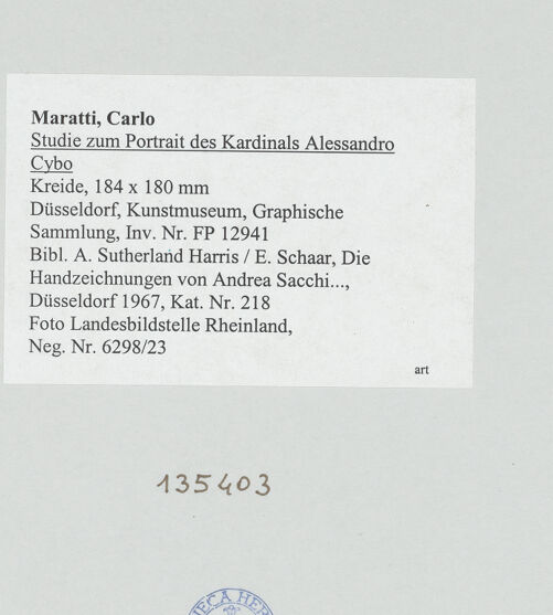 Rückseite von bh135403_recto