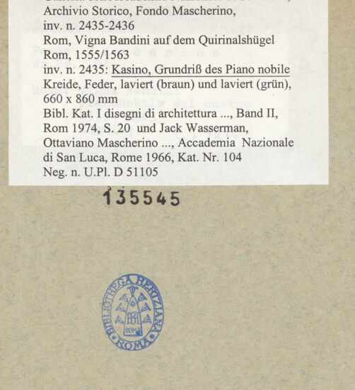 Rückseite von bh135545_recto