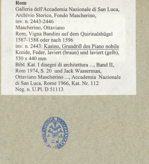 Rückseite von bh135552_recto