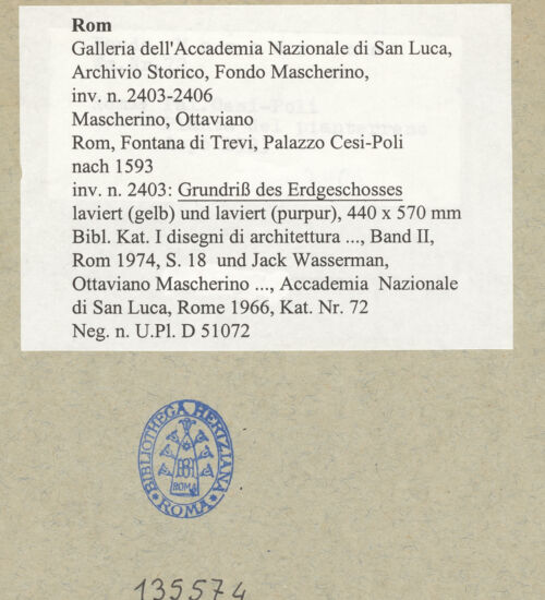 Rückseite von bh135574_recto