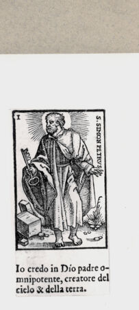 Rückseite von  [http://creativecommons.org/publicdomain/mark/1.0/] Heiliger Petrus - , bh136553. Foto.