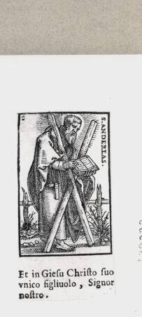 Rückseite von  [http://creativecommons.org/publicdomain/mark/1.0/] Heiliger Andreas - , bh136554. Foto.