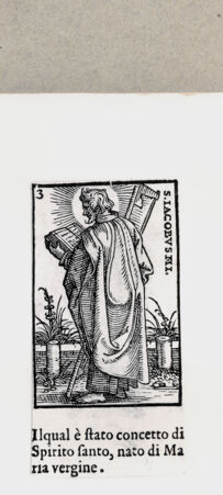 Rückseite von  [http://creativecommons.org/publicdomain/mark/1.0/] Heiliger Jakobus - , bh136555. Foto.