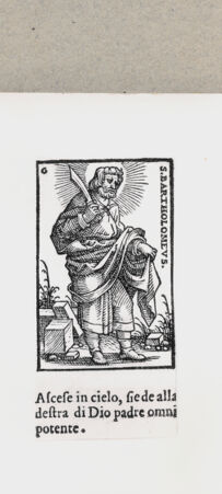 Rückseite von  [http://creativecommons.org/publicdomain/mark/1.0/] Heiliger Bartholomäus - , bh136558. Foto.