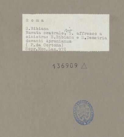 Rückseite von bh136909_recto