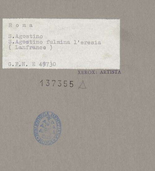 Rückseite von ICCD [https://www.deutsche-digitale-bibliothek.de/content/lizenzen/rv-ez/] Szenen aus dem Leben des heiligen AugustinusAugustinus kämpft gegen die Häresie - Gesamtansicht, bh137355_recto. Foto.